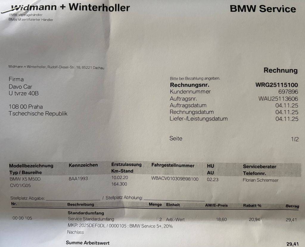 BMW X5 M50d-xDrive/M Sport,CZ-294KW