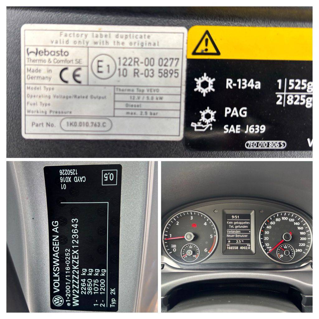 Volkswagen Caddy 1.6TDI/2014/1M,WEBASTO-ZÁRUKA 