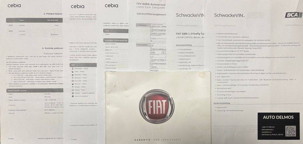 Fiat 500X 1.3GSE-AT/2022/1MAJ,DPH,FireFl