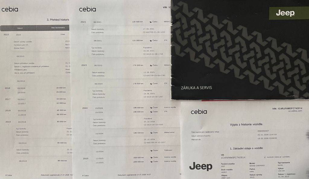 Jeep Grand Cherokee 3.0CRDi/2016/ČR-DPH-ZÁRUKA24MĚ