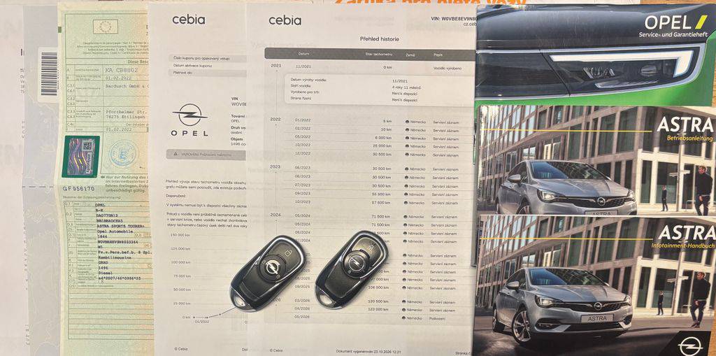 Opel Astra 1.5D/2022/AT.DPH.ZÁVADA MOTORU